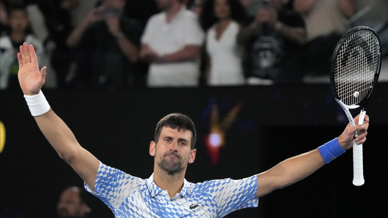 Australian Open: Διά περιπάτου στα ημιτελικά ο Τζόκοβιτς, 3-0 σετ τον Ρούμπλεφ