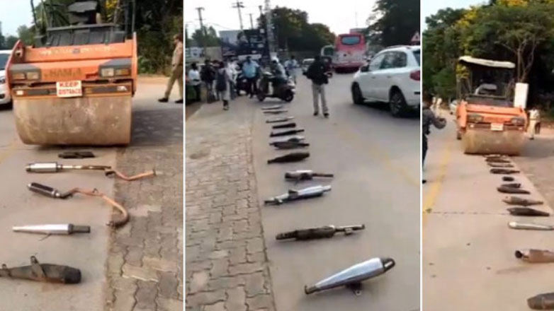 Κάνει φασαρία η εξάτμιση σου; Έρχεται ο οδοστρωτήρας