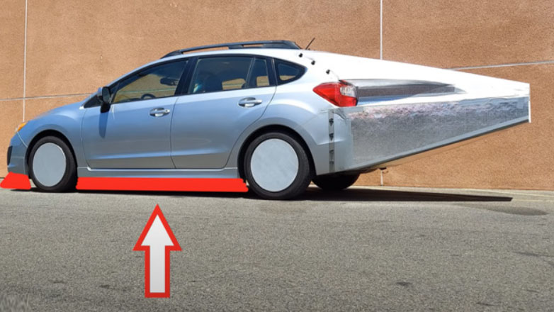 Αυξάνοντας την αεροδυναμική με μονωτική ταινία, χαρτόνι και αφρολέξ;