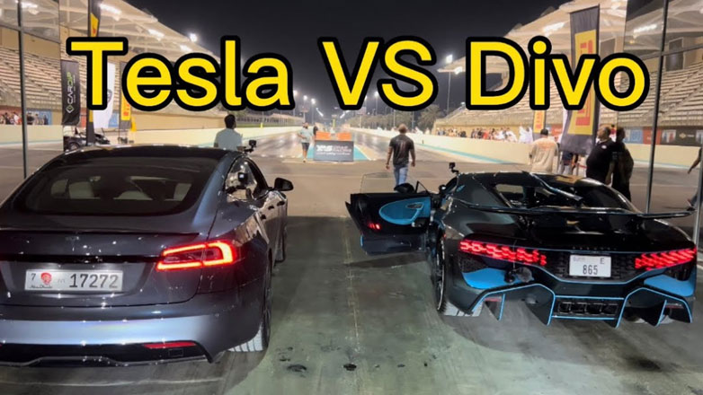 Η εξωπραγματική Bugatti Divo των 5 εκατ. απέναντι στο Tesla Plaid των 1.020 ίππων