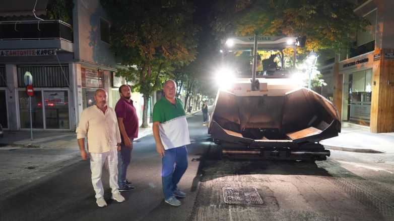 Αυτοψία Μπέου στις ασφαλτοστρώσεις στο κέντρο του Βόλου