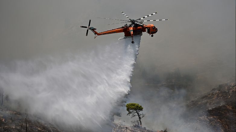 Πυρκαγιά σε δύσβατη δασική έκταση στην Ελασσόνα