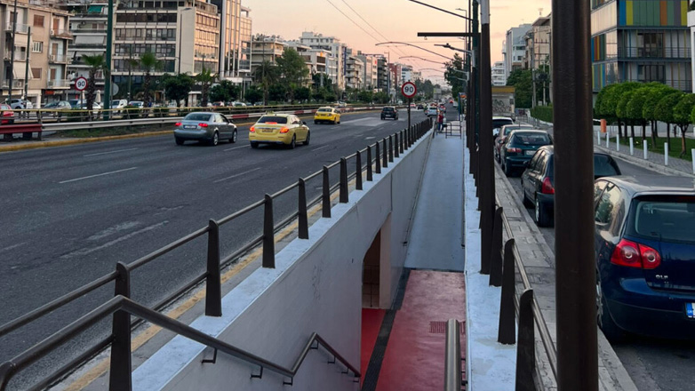 Παραδόθηκε η υπόγεια διάβαση πεζών της Χαροκόπου, στη συμβολή της με τη Λεωφόρο Συγγρού