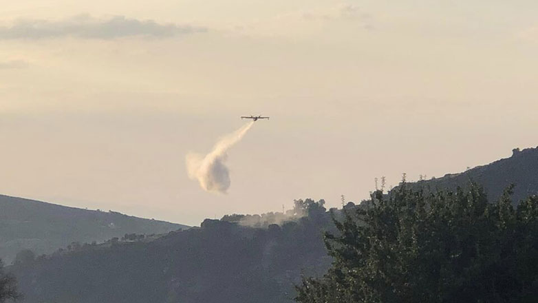 Κεφαλονιά: Σε ύφεση η φωτιά στην περιοχή Αγία Ειρήνη