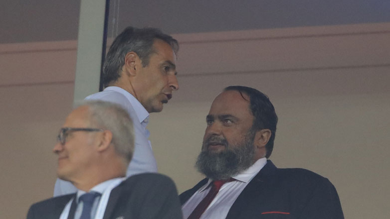 Παρών στον τελικό του Super Cup ο Κυριάκος Μητσοτάκης Παρών στον τελικό του Super Cup ο Κυριάκος Μητσοτάκης