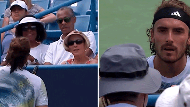 Φανερά εκνευρισμένος ο Στέφανος Τσιτσιπάς διέκοψε τον αγώνα γιατί μια θεατής έκανε τη… μέλισσα