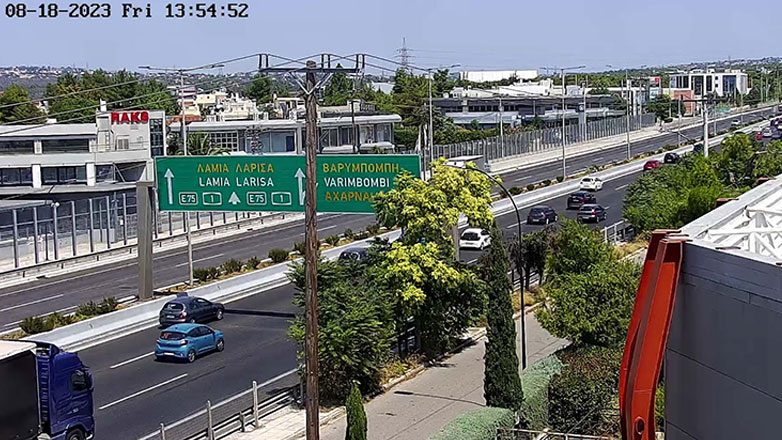 Καραμπόλα στην Εθνική, στο ύψος του Αγίου Στεφάνου