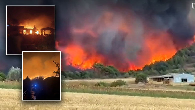 Συνεχείς αναζωπυρώσεις στο μέτωπο της Αλεξανδρούπολης