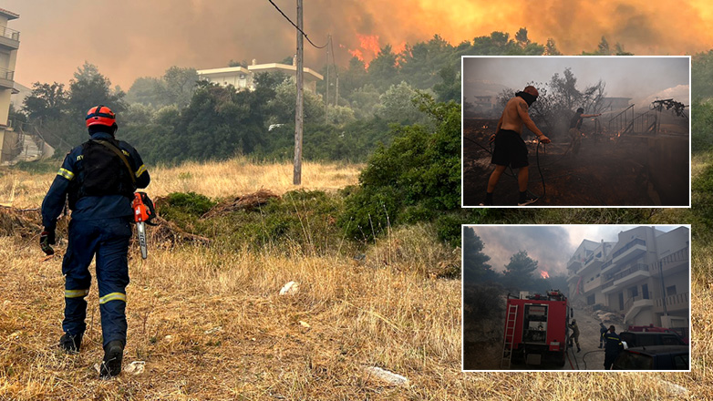 Μεγάλη φωτιά στη Φυλή