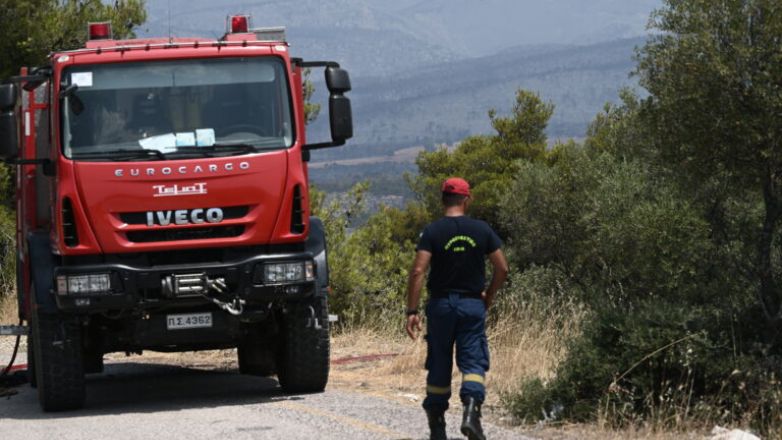 Φωτιά στο Λαύριο – Ισχυρές δυνάμεις της Πυροσβεστικής στο σημείο
