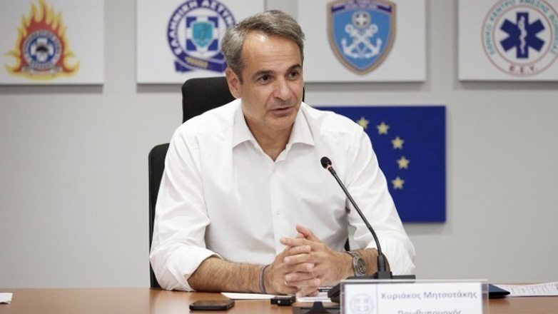 Στην Πολιτική Προστασία ο Κυριάκος Μητσοτάκης