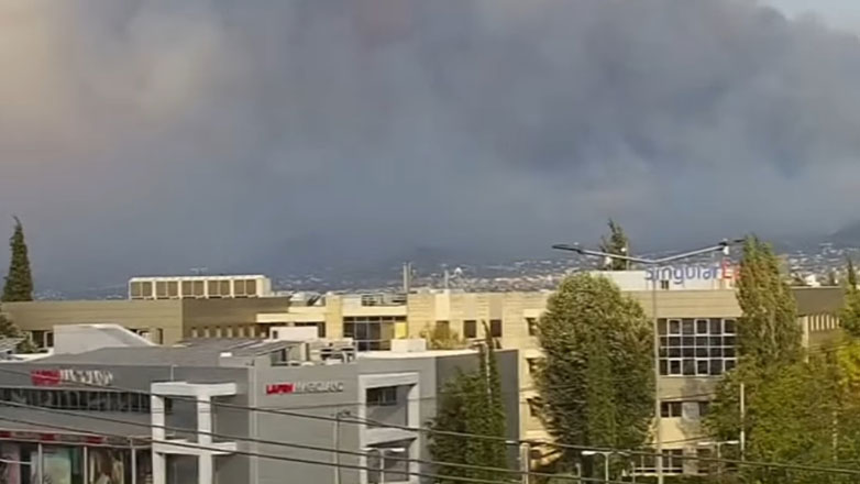 Φωτιά στην Πάρνηθα: Live εικόνα από την κάμερα της «Ζούγκλας»