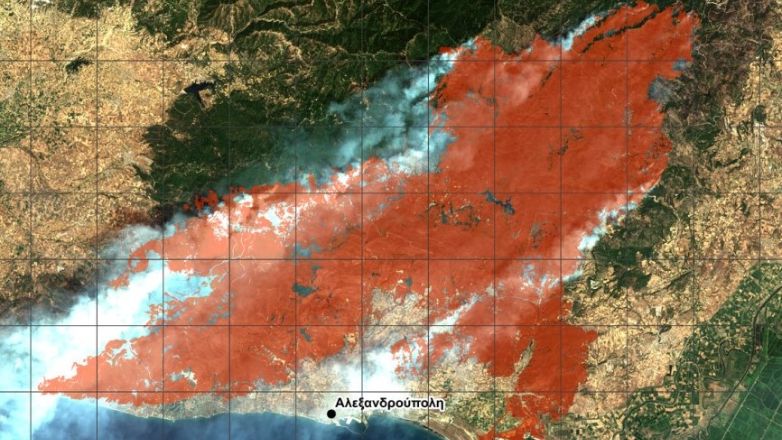 Περισσότερα από 617.000 στρέμματα κατέκαψε μέχρι σήμερα η πυρκαγιά στον Έβρο και πάνω από 50.000 στη Φυλή