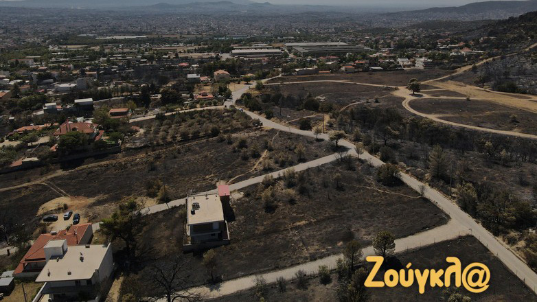 Πάρνηθα: Η καταστροφή στην Αγία Παρασκευή μέσα από τον φακό της «Ζούγκλας» – Δείτε τα εναέρια πλάνα