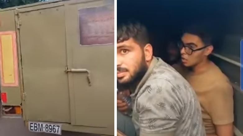 Σε κατ’ οίκον περιορισμό οι τρεις συλληφθέντες που κράτησαν σε τρέιλερ τους 13 μετανάστες