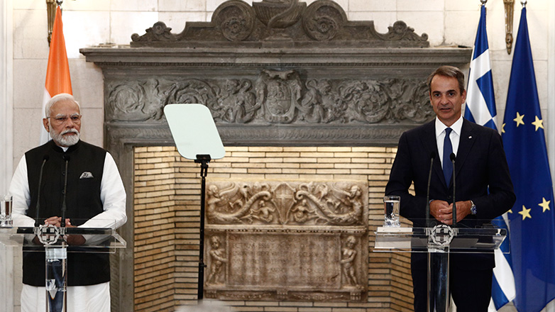 Συνάντηση Μητσοτάκη – Μόντι: «Μπορούμε να ανυψώσουμε την οικονομική και βιομηχανική μας συνεργασία»