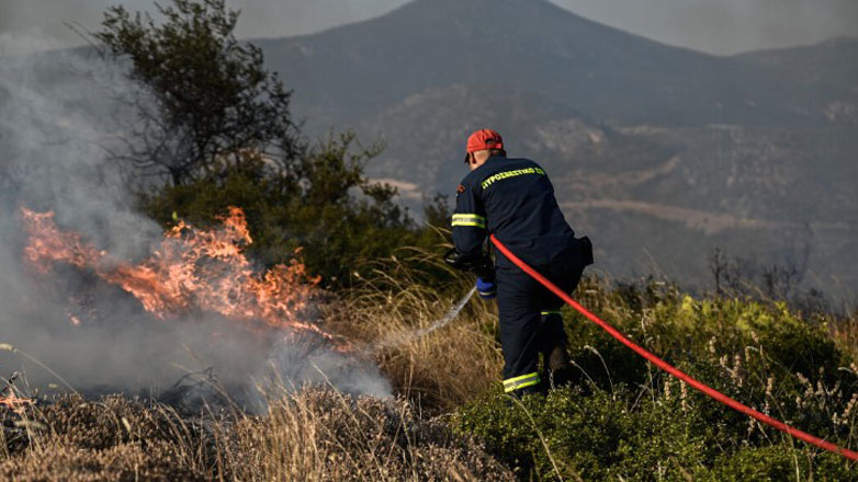 Πυρκαγιά στο Λεοντάρι Αρκαδίας