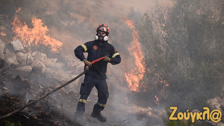 Συναγερμός στην πυροσβεστική για αναζωπύρωση στο Φρούριο Φυλής
