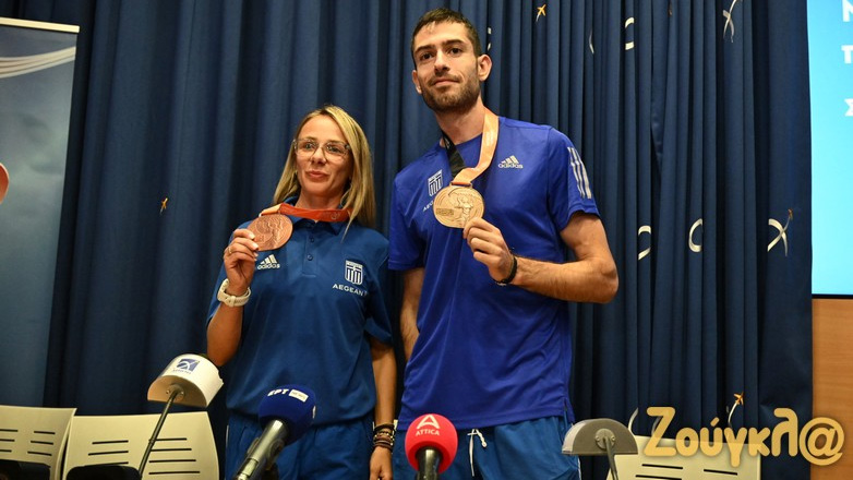 Τεντόγλου-Ντρισμπιώτη: Επέστρεψαν στην Αθήνα οι θριαμβευτές της Βουδαπέστης!