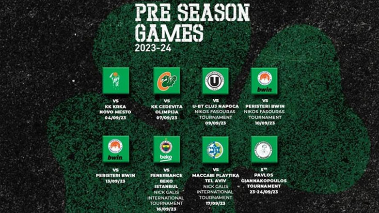 Μπάσκετ: Το πρόγραμμα και τα φιλικά της προετοιμασίας του Παναθηναϊκού