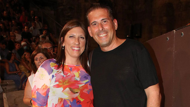 Ζωή Κωνσταντοπούλου: Στο Ηρώδειο με τον σύντροφό της, Διαμαντή Καραναστάση