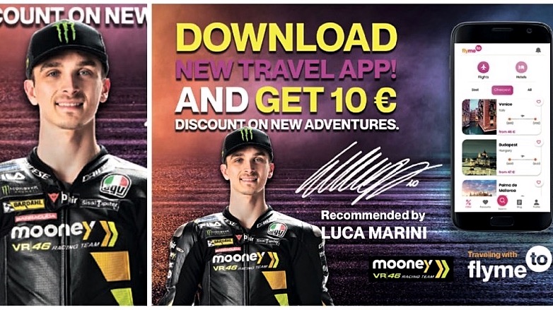 O Luca Marini “χαρίζει” 10€ μέσω του “flyme to”