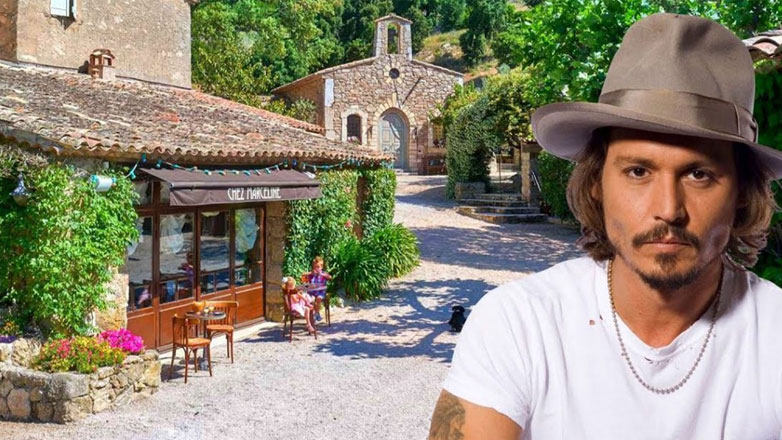 Johnny Depp: Το εξοχικό του στη νότια Γαλλία είναι ένα γραφικό χωριό