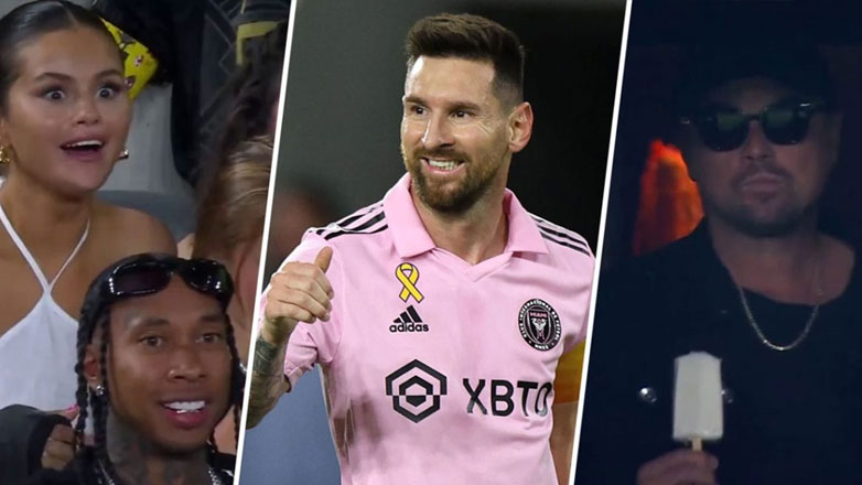 O Leonardo DiCaprio τρώει παγωτό σε αγώνα του Lionel Messi και γίνεται viral