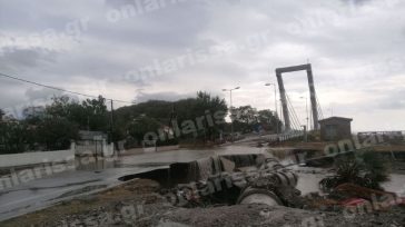 Kαταστροφές από την κακοκαιρία Daniel στα παράλια της Λάρισας