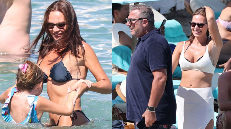 Αντώνης Ρέμος-Υβόννη Μπόσνιακ: Στιγμές χαλάρωσης στη Μύκονο μαζί με τη κόρη τους, Ελένη