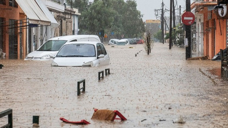 Κακοκαιρία Daniel-Βόλος: Υπερχείλισε ο χείμαρρος Κραυσίδωνας