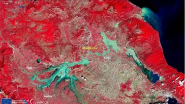 Νέα δορυφορική εικόνα αποκαλύπτει το μέγεθος της καταστροφής στη Θεσσαλία