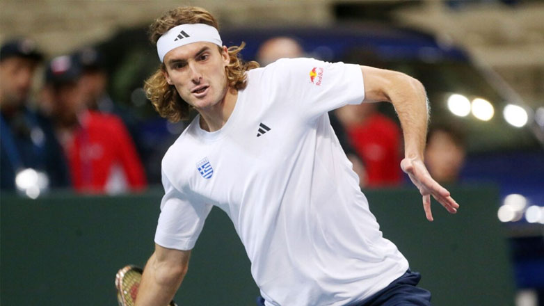 Davis Cup: Προπονήθηκε στο Καλλιμάρμαρο ο Στέφανος Τσιτσιπάς