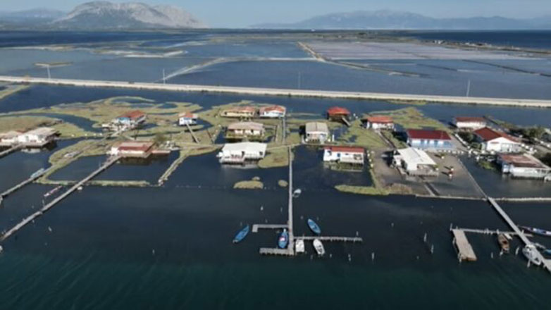 Η μεγαλύτερη λιμνοθάλασσα της Ελλάδας απο ψηλά