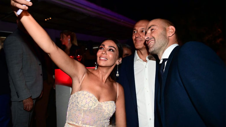 Ολυμπία Χοψονίδου: Με total look από τον οίκο Gucci στο gala για τον Βασίλη Σπανούλη στην Αθηναϊκή Ριβιέρα