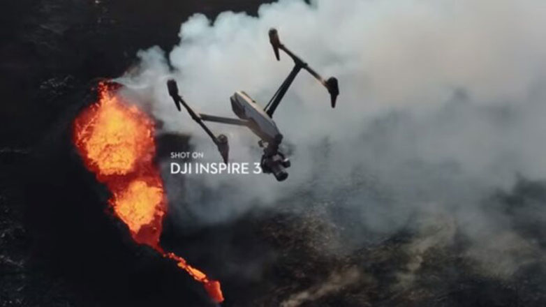 Κινηματογραφικά γυρίσματα πάνω από ενεργό ηφαίστειο με ένα DJI Inspire 3