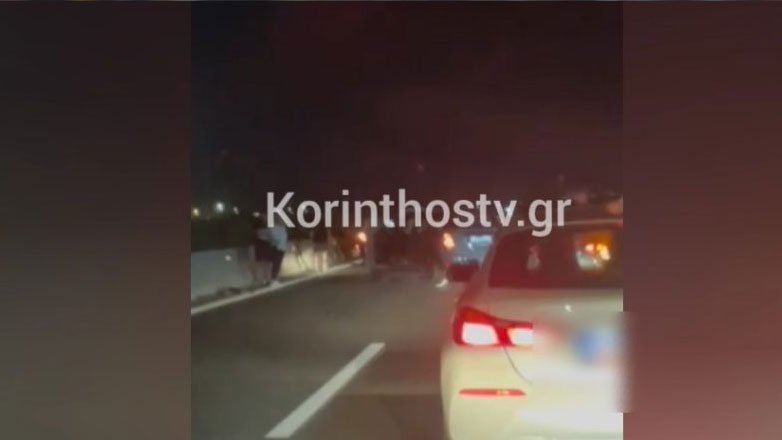 Καραμπόλα στην εθνική οδό Αθηνών – Κορίνθου, πριν τα διόδια Ισθμού