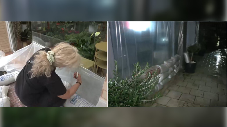 Κακοκαιρία Elias στη Θεσσαλία: Κάτοικοι δημιουργούν αναχώματα έξω από τα σπίτια τους