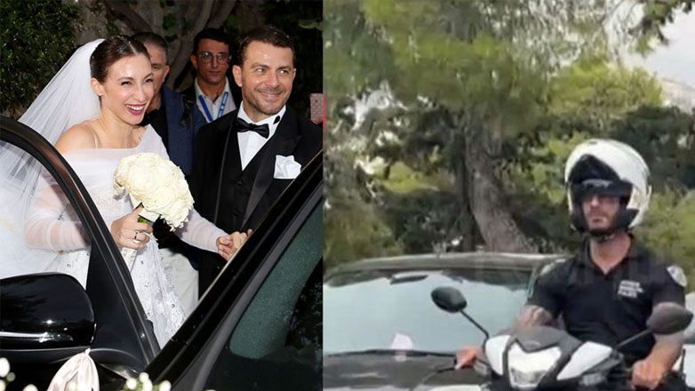 Γιώργος Αγγελόπουλος: Η Τροχαία μοίρασε κλήσεις στους καλεσμένους του γάμου στον Λυκαβηττό