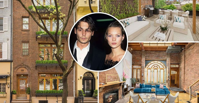 Μέσα στο σπίτι που στέγασε τον έρωτα του Johnny Depp και της Kate Moss