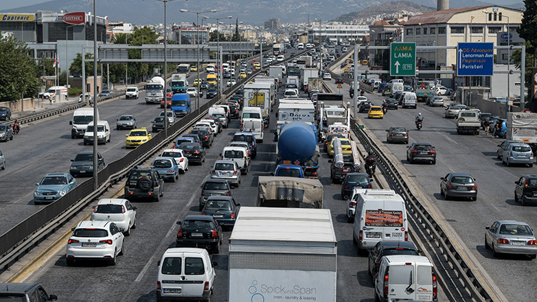 Καραμπόλα επτά οχημάτων στον Κηφισό