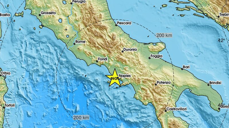 Σεισμός 4 Ρίχτερ στην περιοχή της Νάπολης