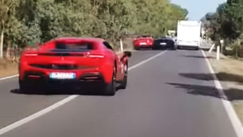 Δύο νεκροί σε ατύχημα με Ferrari κατά τη διάρκεια βόλτας με supercars –  Τα κατέγραψε όλα η κάμερα