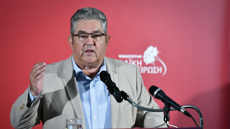 Ο Κουτσούμπας κατήγγειλε την «επίθεση φασιστοειδών στον υποψήφιο δήμαρχο της “Λαϊκής Συσπείρωσης”, Βασίλη Τομπουλίδη»