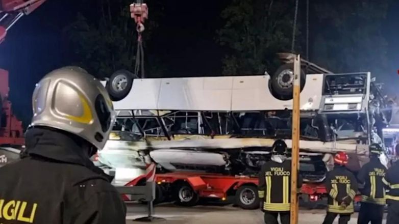 Βίντεο – ντοκουμέντο από την συντριβή του λεωφορείου στην Βενετία