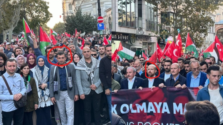 Σε διαδήλωση υπέρ της Χαμάς ο γιός και ο γαμπρός του Ερντογάν στην Κωνσταντινούπολη