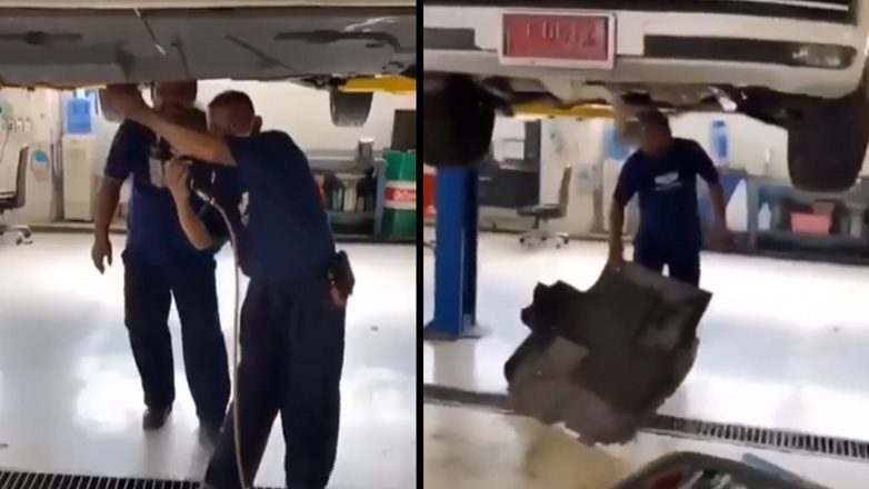 Κάτω από το κάλυμμα του αυτοκινήτου κρυβόταν μια έκπληξη