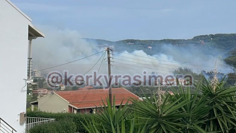 Υπό μερικό έλεγχο η πυρκαγιά στον Άγιο Στέφανο Κέρκυρας
