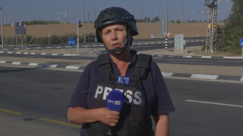 Προειδοποιητική σφαίρα από τους στρατιώτες του Ισραήλ στο συνεργείο της ΕΡΤ