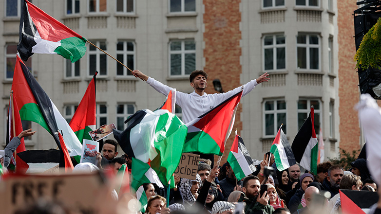 Διαδήλωση στις Βρυξέλλες υπέρ των Παλαιστινίων